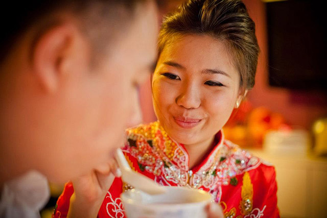 Xiao Han's Wedding Day Bridal Makeup and Hairstyling by Jovie Tan from TheLittleBrush Makeup.