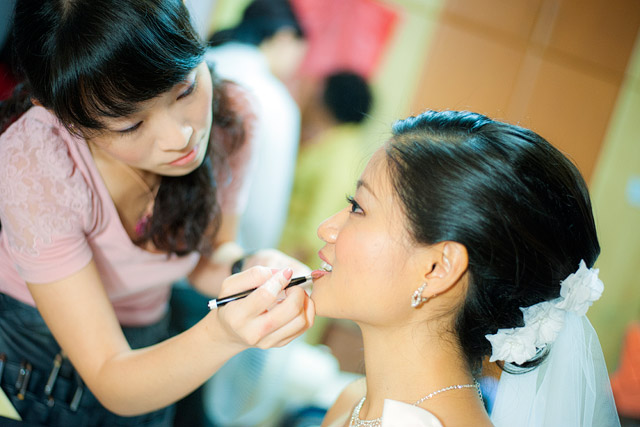 Chuan Tin's Wedding Day Hair and Makeup by Jovie Tan from TheLittleBrush Makeup.
