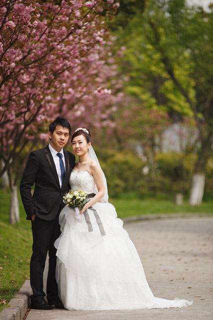 Yun Jia's Shanghai and Hangzhou Pre-Wedding Hair and Makeup by Jovie Tan from TheLittleBrush Makeup.