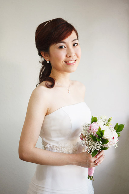 Yun Jia's Solemnization Hair and Makeup by Jovie Tan from TheLittleBrush Makeup.