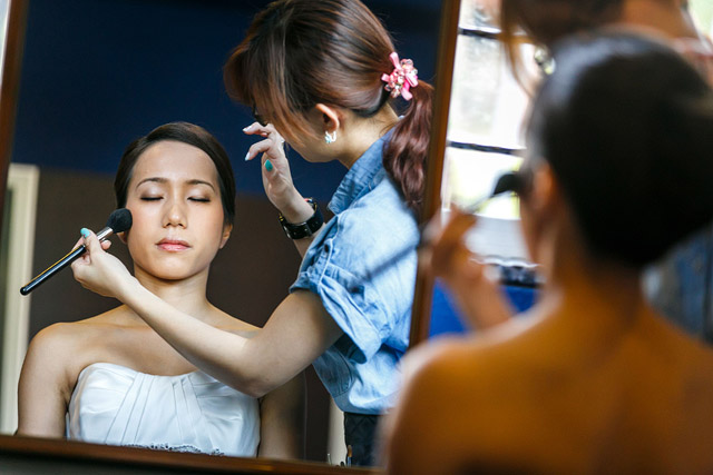 Li Xin's Wedding Hair and Makeup by Jovie Tan from TheLittleBrush Makeup Singapore.