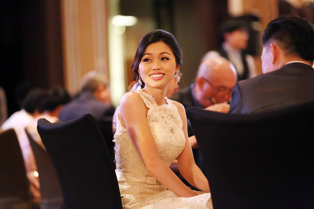 Joelle's Wedding Day Makeup and Hair by Jovie Tan from TheLittleBrush Makeup Singapore.