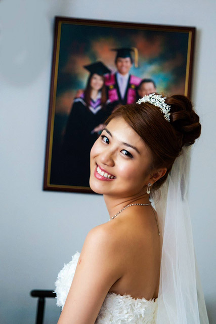 Angela's Wedding Day Makeup and Hair by TheLittleBrush Makeup Singapore