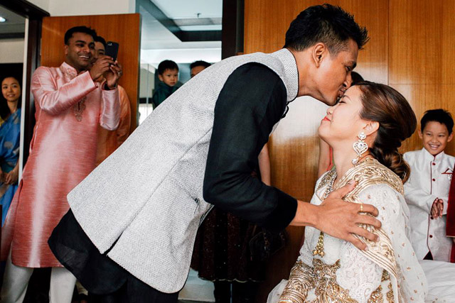 Christabelle's Wedding Day Makeup and Hair by TheLittleBrush Makeup Singapore